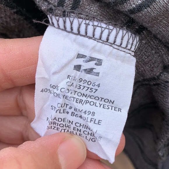 Billabong boys large great with black stripes hoodie - Picture 4 of 6